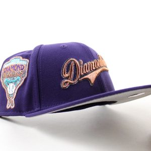 Arizona Diamondbacks 1998 Inaugural Season New Era 59Fifty Fitted Hat (Purple Gray Under Brim)