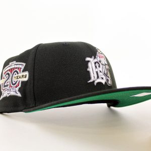 BIRMINGHAM BARONS 20 Years New Era 59Fifty Fitted Hat (Black Green Under Brim)