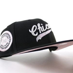 Chicago White Sox 1942 All Star Game Poker Chip New Era Fitted 59Fifty Hat (Black Pink Under Brim)
