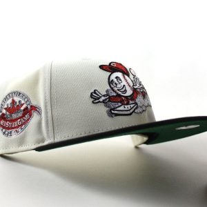Cincinnati Reds 1988 All Star Game New Era 59Fifty Fitted Hat (Chrome White Black Green Under Brim)