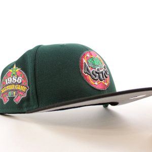 Houston Astros 1986 All Star Game New Era 59Fifty Fitted Hat (Green Black Gray Under Brim)
