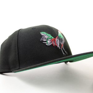 ROOSTER MEXICO Flag New Era 9Fifty Snapback Cap (Black Green Under Brim)