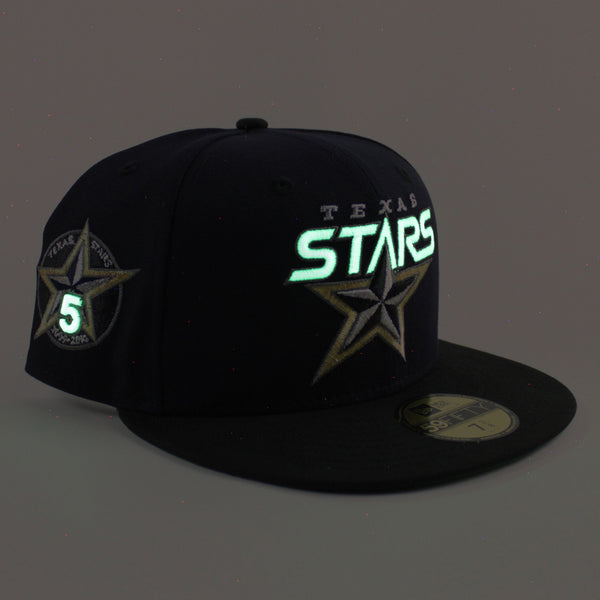 TEXAS-STARS-AMERICAN-HOCKEY-LEAGUE-5TH-Anniversary-New-Era-59Fifty-Fitted-Hat-_Navy-Black-Green-Under-Brim_-Glow-in-The-Dark-0_600x600.jpg